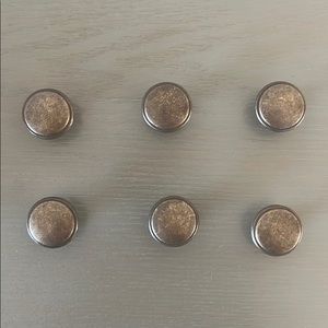 6 drawer pulls-oiled brass with screws nwt 💥💥